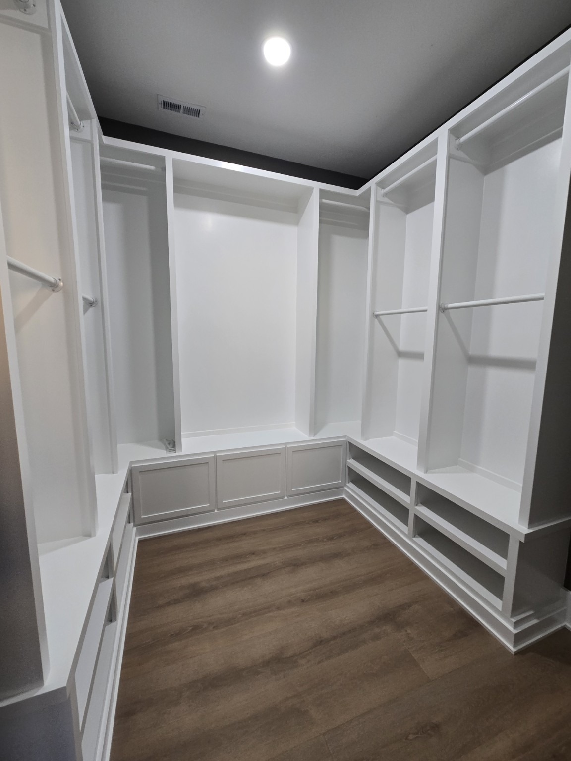 Custom walk-in closet in Columbia Tennessee