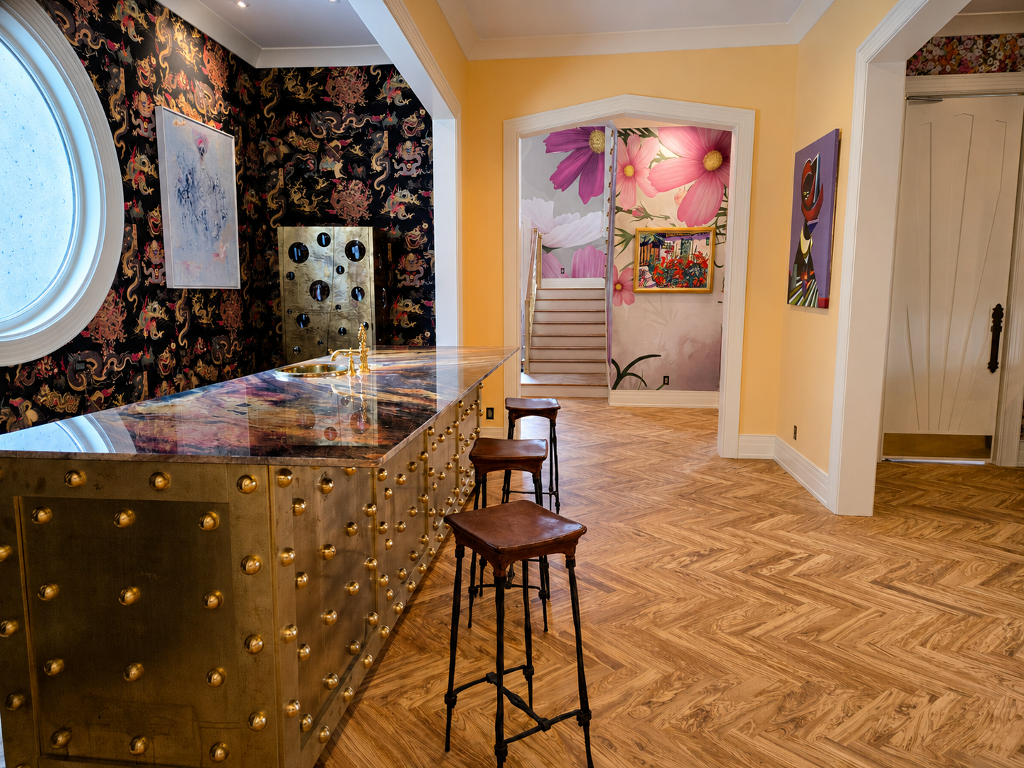Luxury custom bar remodeling